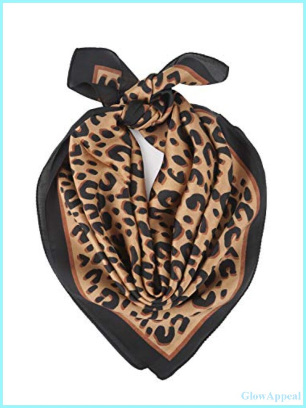 Satin Fashion Scarf Lightweight Square Silk Like Hair Neck Scarf